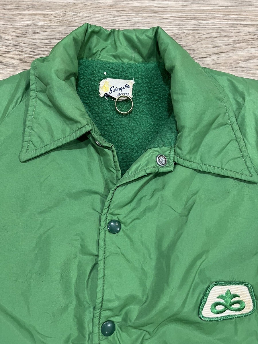 ジャケット・アウター 1960s Swingster Nylon Jacket Size S Vintage 60s 70s Swingster Tag Pioneer Seed Nylon Jacket Coat