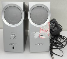 Bose Companion 2 Multimedia Computer Speaker System Silver Black UNTESTED READ