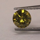 GIA certified .48ct SI2 deep yellow canary fancy colored diamond Natural intense — photo 4