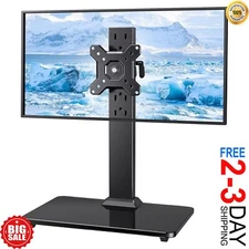 Single Monitor Stand VESA Mount for 13-32 Inch Screens, Free-Standing Monitor