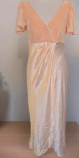 Vintage Glam Natori Neiman Marcus Vintage Peach Satin Nightgown Nighty M