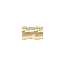 14K Gold Filled 2x3mm Twisted Crimp Tube Beads 15pcs for DIY Jewelry Findings