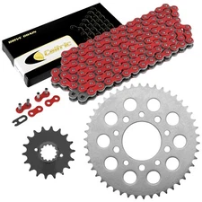 Red Drive Chain And Sprocket Kit for Honda CB750SC Nighthawk 750 1982 1983