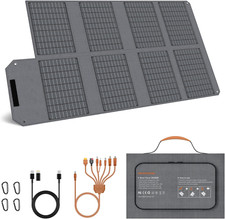 80W Foldable Solar Panel, Portable Solar Charger with 4 Ports Dc/Usb-C/2Xusb-A 
