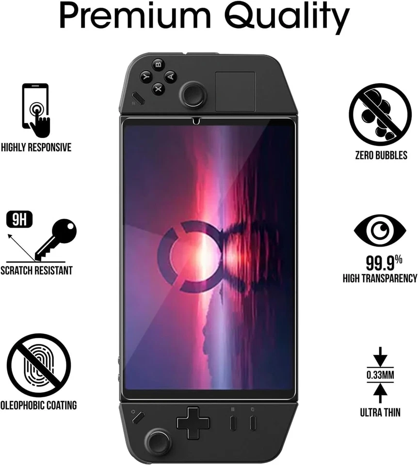 Paquete de 2 protectores de pantalla amFilm versión de actualización para Lenovo Legion Go portátil Foto 2 de 4