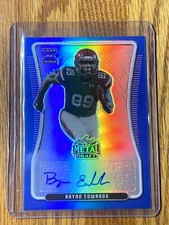 2020 Bryan Edwards Leaf Metal Draft XRC Auto Blue Refractor 26/35 🔥