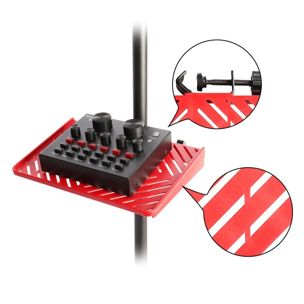 Convenient Shelf for Mic Stand Universal Holder for Guitar Live