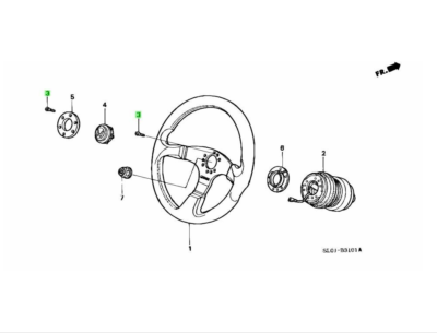 HONDA GENUINE NSX Steering Screw OEM Parts Handle 78513 - SL0