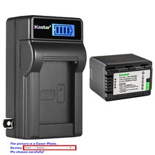 Kastar Battery LCD Wall Charger for Panasonic VW-VBK360  HC-V500 HC-V500GK