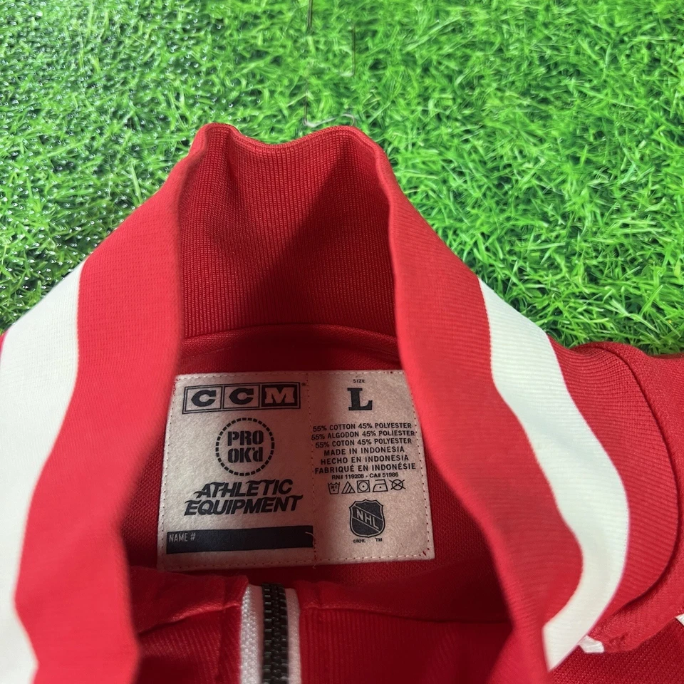 Chaqueta De Colección Detroit Red Wings CCM Stanley Cup Champions Talla Grande 22 X 30 Foto 4 de 4