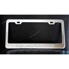 Quattro License Plate Frame - Custom Made Of Chrome Plated Metal