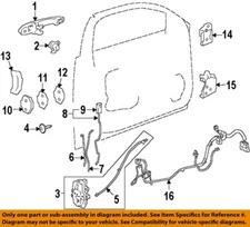 GM OEM 05-17 Acadia Limited Front Door Lock Hardware-Striker Spacer 12451685