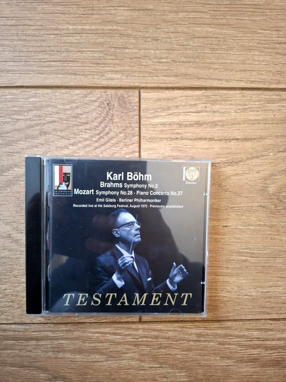 Karl Bohm Conducts Brahms Symphony No.2: Mozart Symphony No.28 Piano Concerto CD