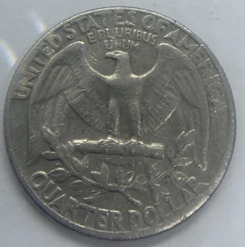 Moneta Stati Uniti 1966 Liberty Quarter Dollar No Mint Mark rara buone condizioni errore di conio - Foto 4 di 4
