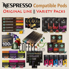 Coffee Pods Compatible with Nespresso ORIGINAL LINE Capsules Variety Packs lot