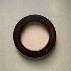 6x6 inches Round Photo Picture Embroidery  Frame Wall Mounted Carved Wood