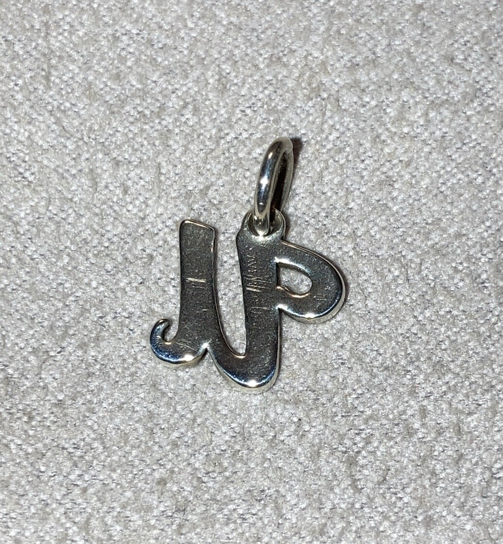 James Avery Initial “u” Script Charm 925 Sterling… - image 10