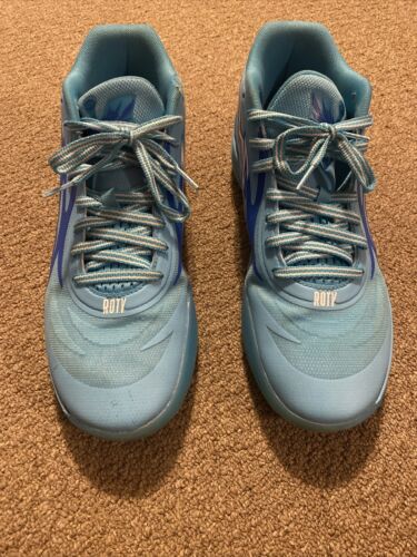MB.01 Baby Blue Basketball Shoes USED size 11 (RO… - image 1