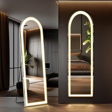 LED-Lit Full Length Standing Mirror