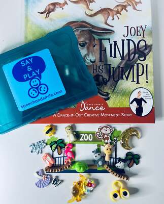 Joey Finds His Jump Story Kit with Mini Objects Speech Therapy