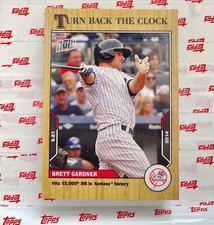 🛑 BRETT GARDNER 2021 TOPPS NOW TURN BACK THE CLOCK #174 NEW YORK YANKEES 🔥