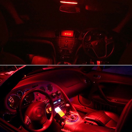 10 x RED Interior LED Lights Package Kit For 2015 - 2018 Subaru WRX STI +TOOL O5 - Picture 9 of 11