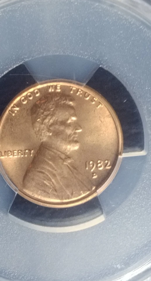 1982 D 1c Lincoln Memorial Cent One Penny PCGS MS 64 RD Bronze - Image 3 of 4