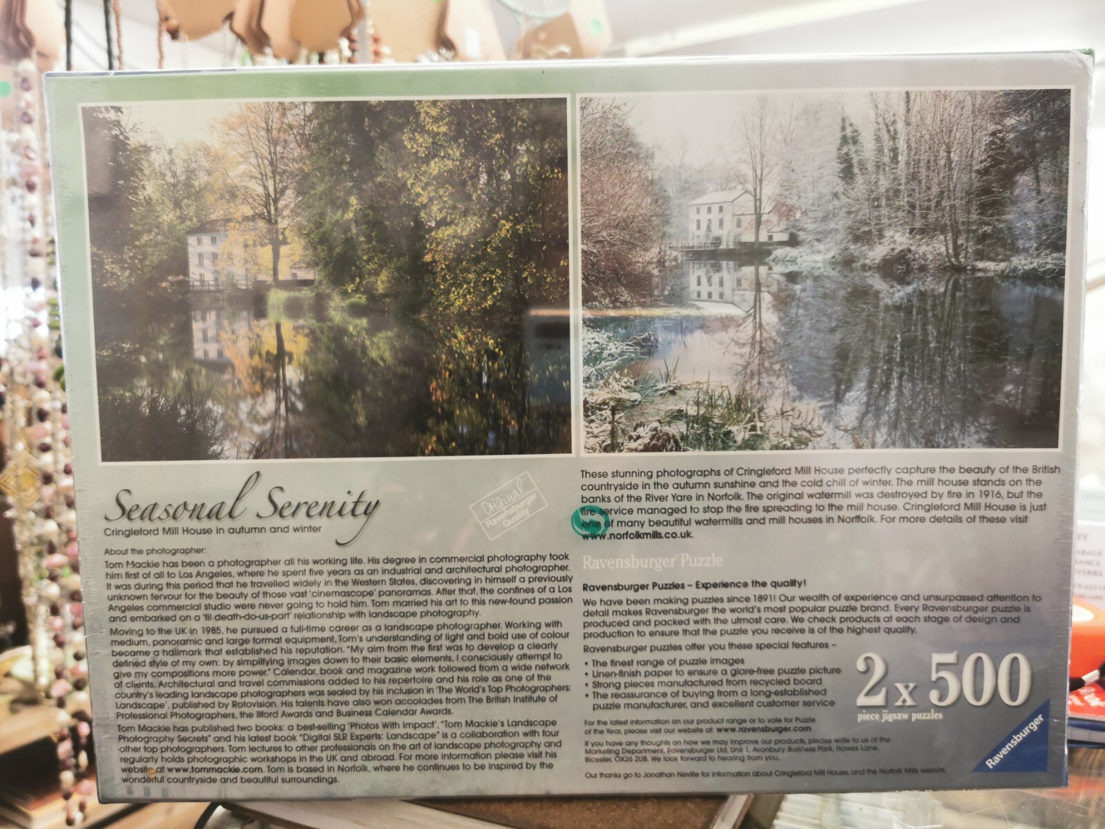 Ravensburger Seasonal Serenity Jigsaw Puzzles 2 X 500 Cringleford Mill