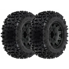 Pro-Line Badlands 2.8 Tires on Raid Front Rear Adjustable Offset Wheels 12mm Hex