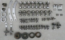 CADILLAC FRONT BUMPER BRACKETS NUTS BOLTS ROUND FLAT WASHERS 1966 66 OEM