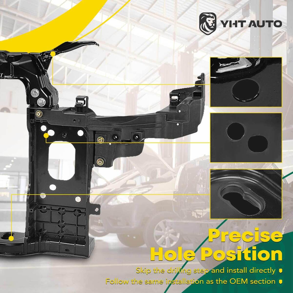 Front Side Radiator Support Assembly for Hyundai Elantra GT 2013-2017 64101A5002 | eBay Front Side Radiator Support Assembly for Hyundai Elantra GT 2013-2017 64101A5002 | eBay