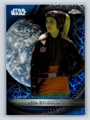 2025 Topps Chrome Star Wars Hyperspace Hera Syndulla Blue /150