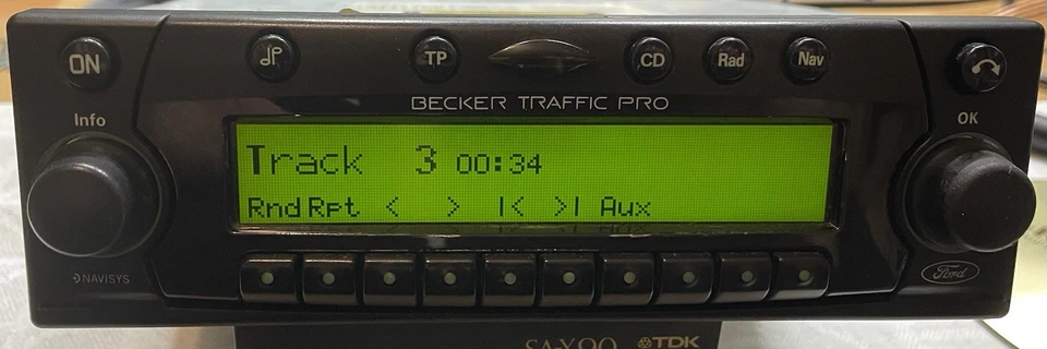 FORD BECKER Traffic Pro Autoradio Bluetooth Navi CD Escort Scorpio Cosworth TOP - Bild 3 von 4