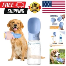 Portable Dog Water Bottle - 19oz, Blue, Travel & Dispenser for Dogs, Not Dish...