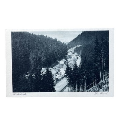 Postkarte AK Friedrichroda der Grund Ungelaufen Ortsansicht Ansichtskarte