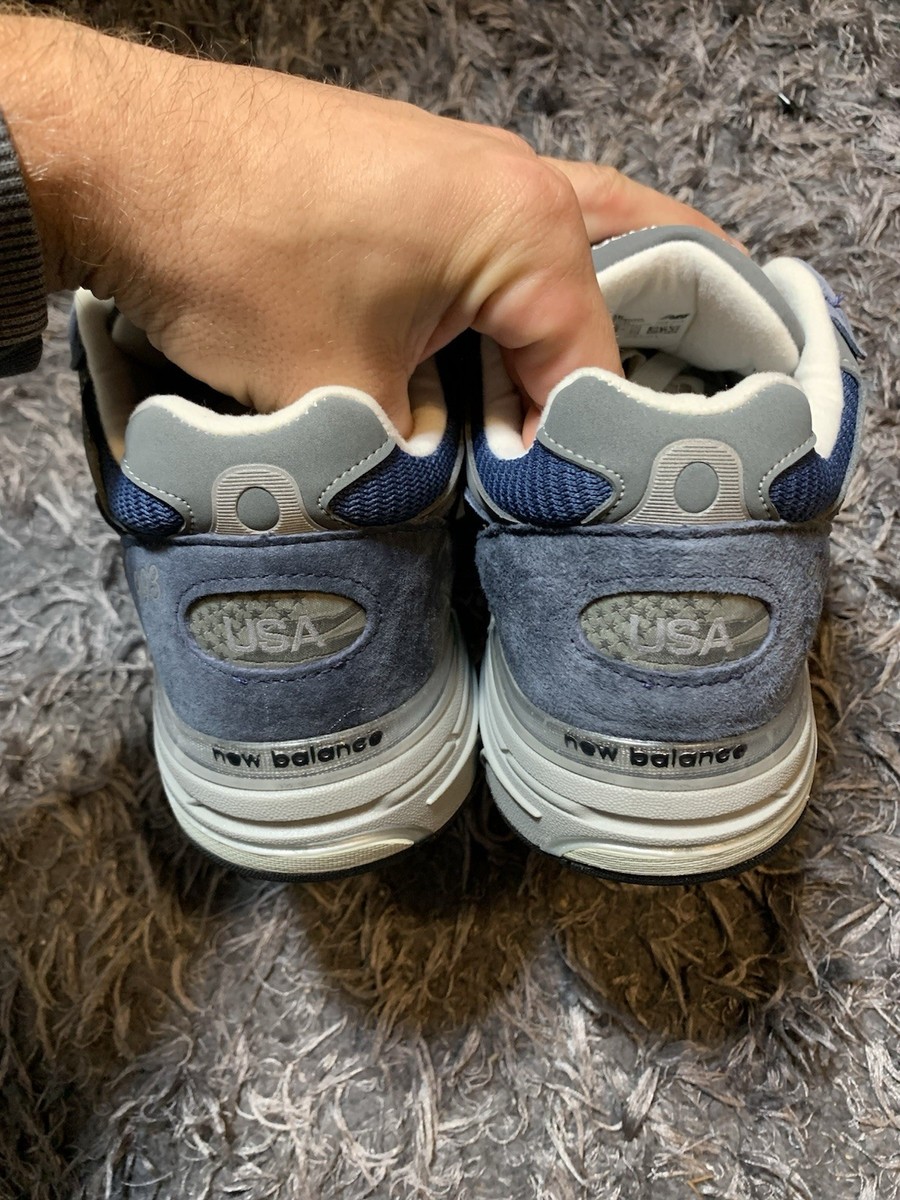 New Balance 993 Indigo Blue Shoes Mens Size 10 2E Wide MR993VI