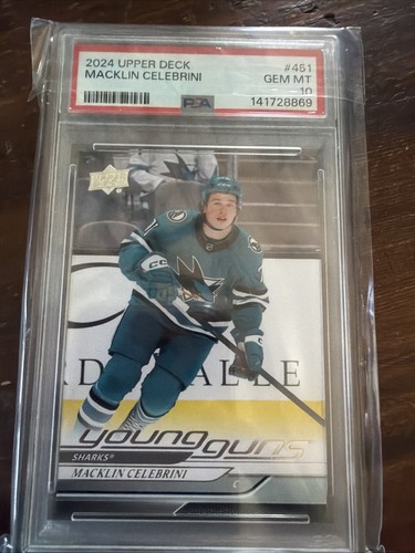 2024-25 Upper Deck Series 2 - Young Guns Macklin Celebrini PSA 10 Certified 💎🔥