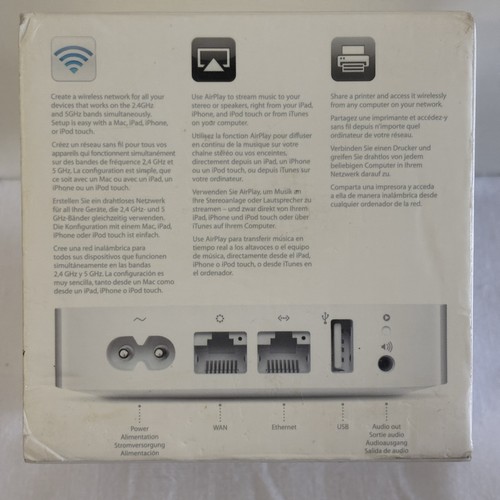 Apple AirPort Express A1392 Wi-Fi Router 802.11n w/ Power Cord & Box Untested - 第 3/9 張圖片