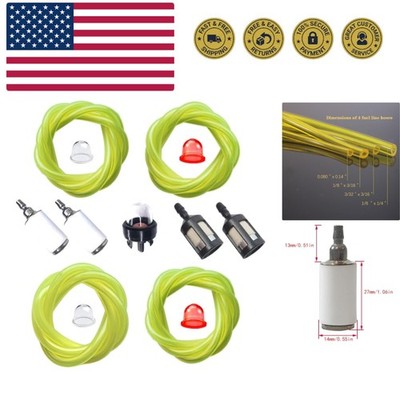Tygon Fuel Line Tube and Filter Kit for Lawn Mowers & Trimmers - 4 Size Options