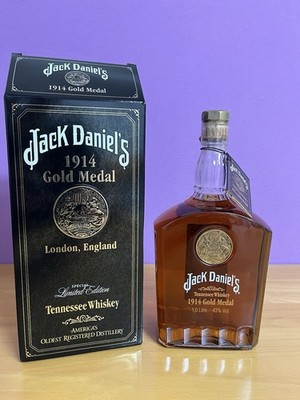 Jack Daniels 1914 Gold Medal Tennessee Whiskey 1L London, England