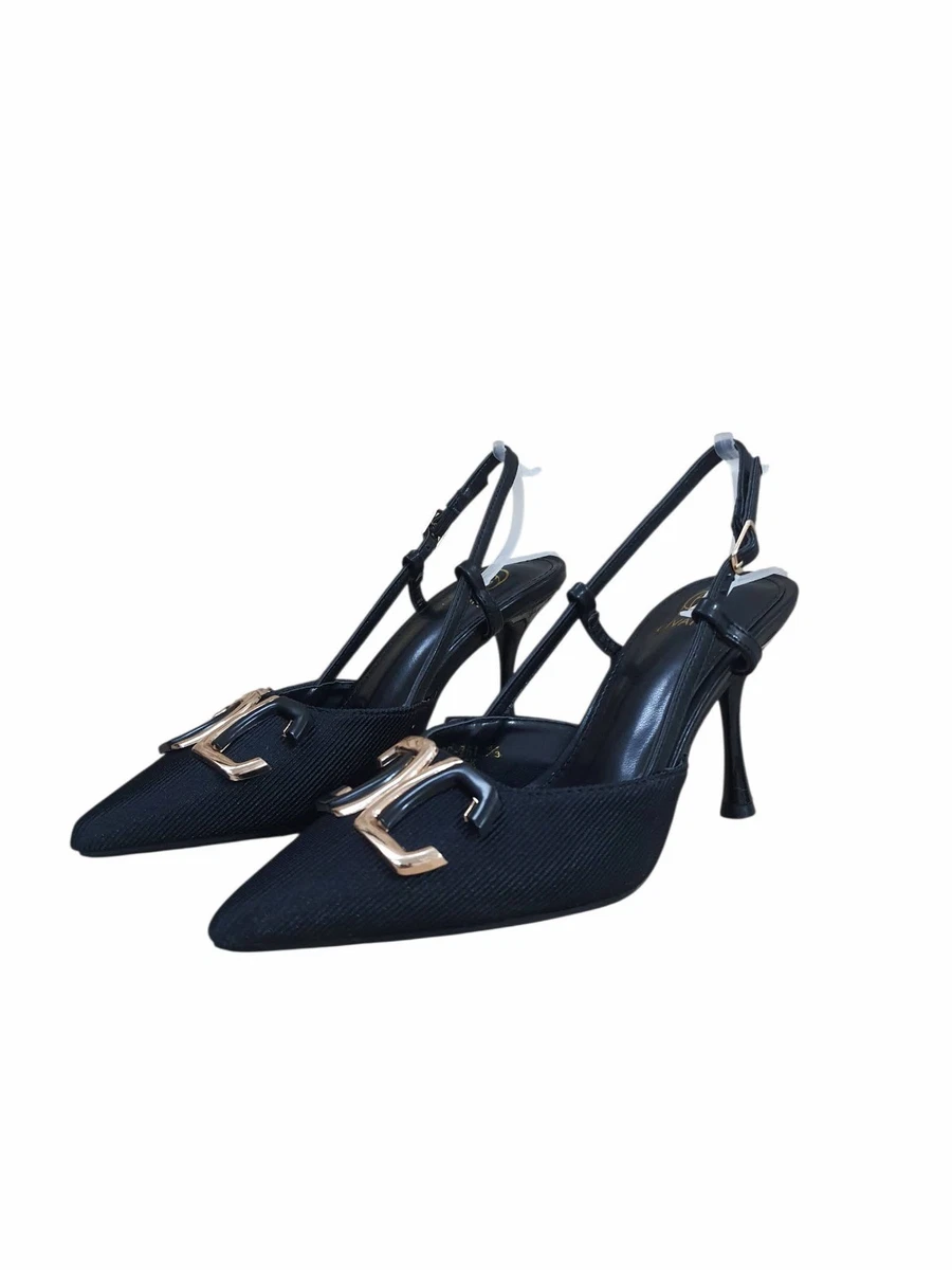 JOEupin Sandali da donna con tacco a blocco, cinturino alla caviglia, scarpe da sposa con tacco alto, sandali da sera, Avorio, 5 US