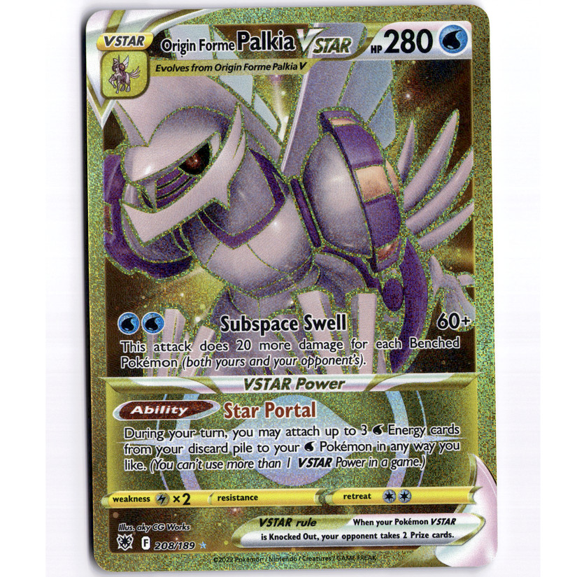 Origin Forme Palkia VSTAR Secret Rare Holo - 208/189 SWSH10: Astral Radiance LP