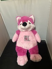 15  Fiesta Great Wolf Lodge Stuffed Zipper Back Pink Plush Animal JZ3