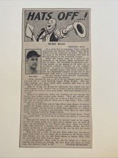 Duke Maas Hats Off Detroit Tigers 1957 Sporting News Baseball 4X8 Panel