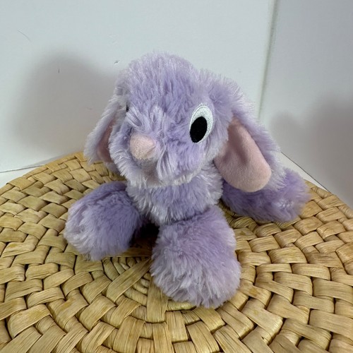 Manhattan Toy Floppies Purple Embroidered Eyes Floppy Ears Bunny Rabbit Plush