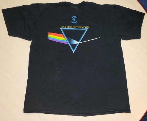 Iconic Vintage 1996 90s Pink Floyd Dark Side of the Moon Black 2XL XXL - Picture 9 of 10