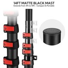 AplusChoice EZ GO 14FT Aluminum Telescoping Antenna Mast with Carry Bag, Black — photo 2