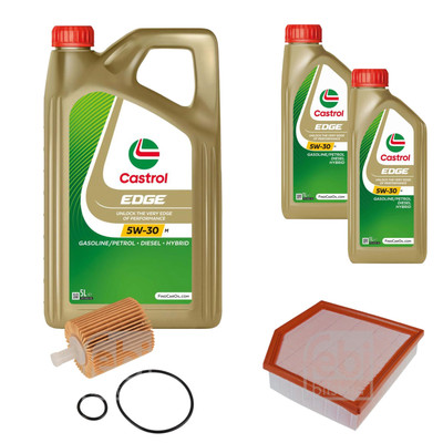 FEBI BILSTEIN Inspektionspaket 7L CASTROL EDGE 5W-30 M für Lexus GS _L1_ 450h