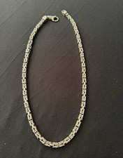 925 Sterlingsilber K&ouml;nigskette Halskette nickelfrei mit Karabinerverschluss