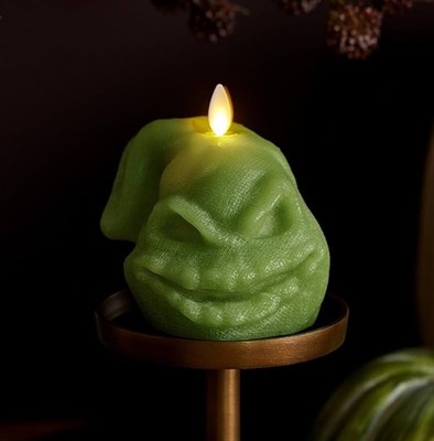 Nightmare before Christmas Oogie Boogie Luminara Flameless LED Candle NEW IN BOX